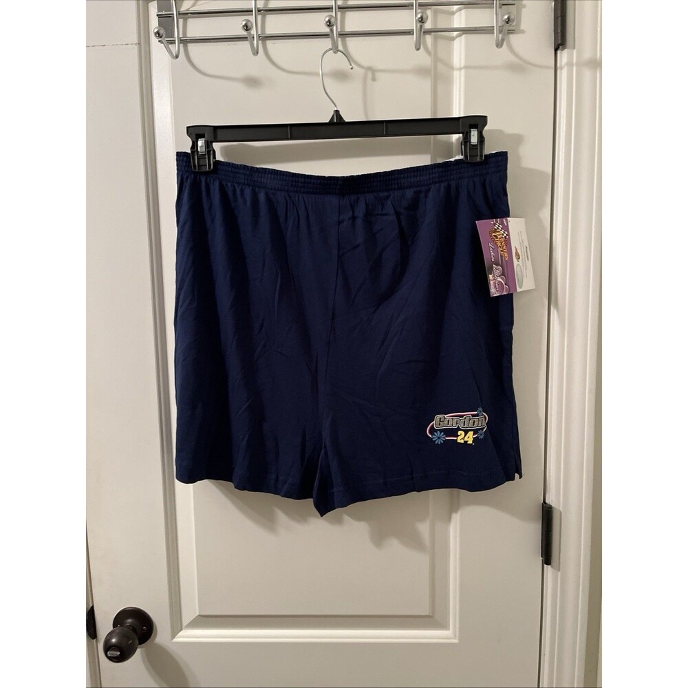 Jeff Gordon Nascar 24 Winners Circle Women's Lounge Shorts Size XL 15 Blue